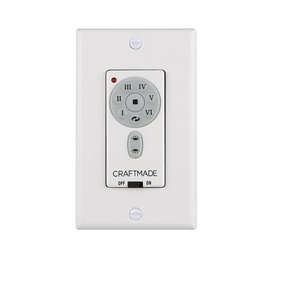 Craftmade WIDC-WALL 6-Speed Universal Wi-Fi Wall Control - Black