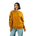 thumbnail image 3 of Scooby Doo Dog Tag & Spots Women's Brown Crew Neck Long Sleeve Oversized Fleece Sweatshirt-Medium, 3 of 5