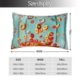 thumbnail image 2 of Honeii Floating Colorful Cereal Print Pillow Cases,Plush Throw Pillow Covers,Decorative Pillowcase for Sofa, Couch, Living Room-14"x20", 2 of 6