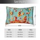 thumbnail image 2 of Fotbe Floating Colorful Cereal Funda de Almohada Decorativa Estilo Occidental, Lujo en Algodón, Fundas para Almohadas King, Cojín Estampado para Decoración del Hogar-16"x24", 2 of 6