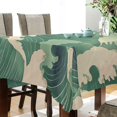 thumbnail image 4 of Yayeee Tablecloths for Rectangular Tables 60 x 90 inch Party Table Cover, Green Wave Pattern, 4 of 6