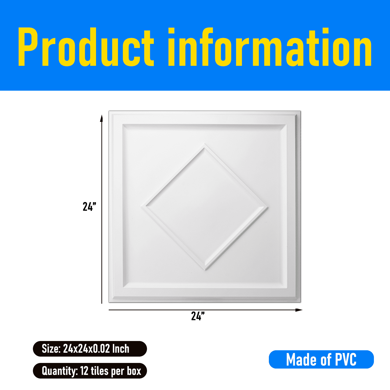 Square Ceiling Tile Size Shelly Lighting