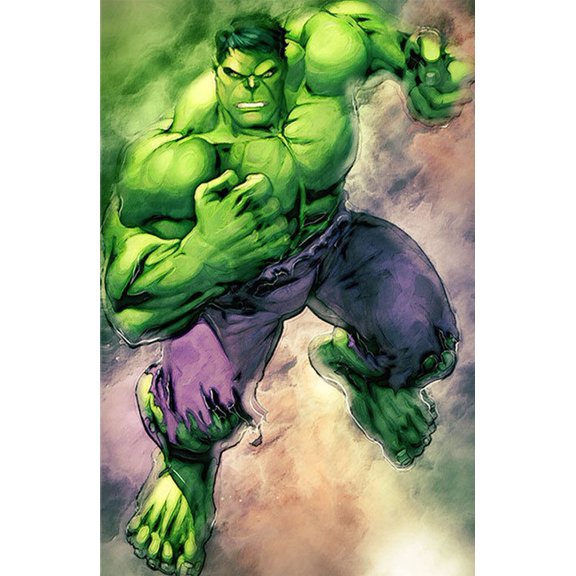 Diamond Painting Kits for Adults Hulk DIY 5D Diamond Art Kits for Kids Beginners Full Drill Diamond Dots Crystal Craft Kits for Home Wall Art Bedroom Decor Gifts 16x12inch
