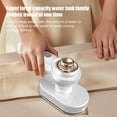 thumbnail image 4 of BZPIZ Steamer for Clothes Travel,Handheld Mini Foldable Fabric Steam,Fast Heat-up with 60ml Tank,Wrinkle Remover Clothes Irons for Home,Dorm(L White), 4 of 9