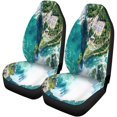 thumbnail image 2 of Set Of 2 Car Seat Covers Blue Niagara Falls Aerial View From Helicopter Canadian Canada Universal Auto Front Seats Protector Fits, 2 of 5