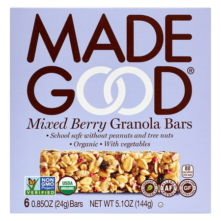 Made Good Granola Bar, Mixed Berry, 5 Oz (Best Vegan Granola Bars)