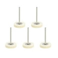 thumbnail image 1 of Mini Ruedas de Pulido de Fieltro de Lana 25mm x 5.5mm con Arbor de 2.35mm para Herramienta Rotativa Blanca 5 Pcs, 1 of 4