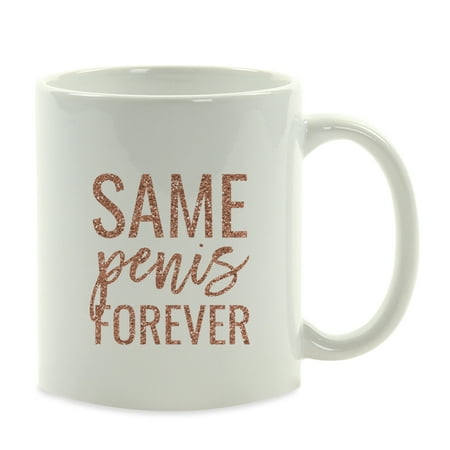 Mum Rose - Coffee Mug, Rose Gold Faux Glitter, Same Pen** Forever, 1-Pack