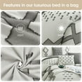 thumbnail image 7 of Nanshing Philippa 7 Piece Comforter Set, White Grey, California King, 7 of 7