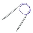 thumbnail image 3 of Uxcell Size US 13 Knitting Needles Circular Needle 40 inch Round Metal Stainless Steel Needle for Handmade Projects DIY Knit Blankets, 3 of 5