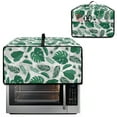 thumbnail image 2 of Renewold Toaster Oven Dust Cover with Accessory Pockets Dustproof Washable Rectangular Convection Oven Air Fryer Protective Cover Case, 22.5 x 18.5 x 13 Inches, Monstera Palm Leaf, 2 of 7