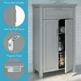 thumbnail image 6 of RiverRidge Somerset 2-Door Bathroom Laundry Storage Cabinet with Adjustable Shelf - Gray, 6 of 12