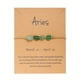 thumbnail image 1 of Fiudx Pulsera de Piedra de La Suerte, Temática de Constelaciones Vintage, Piedra Natural, Tarjeta Del Signo Del Zodíaco, Regalo Familiar, Buena Fortuna, Diseño Ajustable, 1 of 2
