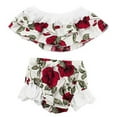 thumbnail image 4 of stylesilove Baby Girls 2 Pcs Summer Cute Off-Shoulder Tank Top Shorts Sunsuit, 4 of 4