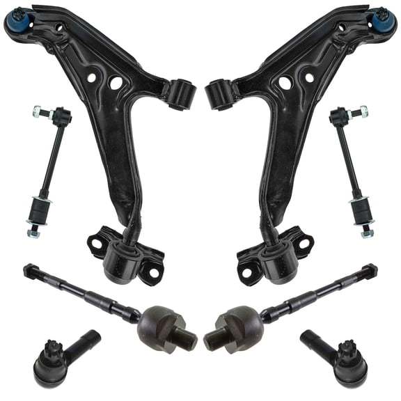 TRQ Control Arms Tie Rod Sway Bar Link Front Kit Set of 8 for 99-02 Infiniti G20 PSA56190