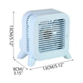 thumbnail image 3 of Desk Air Cooler Fan, USB Rechargeable Portable Air Conditioner with Ice Compartment for Refreshing Cool Mist, Cordless Mini Fan for Bedroom Home Office, Noise Reduction Technology, 3 of 6