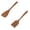 Angled&Flat Spatula, variant on 2 Pcs Wooden Spatulas Large Wooden Spoon Heavy Duty Stir Paddle Durable Spoon Hard Wood Long Spatula flipping and Wok Spatula for Brewing, Grill, Mixing, Stirring, 12.99"x3.15", Angled&Flat Spatula