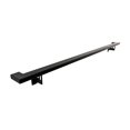 thumbnail image 1 of Modern Aluminum Handrail Grab Bar Kit, Adjustable Steel Brackets Included, Returns to Wall, Matt Black Powder Coat (5 Foot Handrail Set), 1 of 15