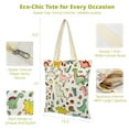 thumbnail image 2 of allydrew Zippered Canvas Tote Bag, Reusable Grocery Shopping Bag, Dinosaurs, 2 of 4