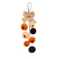 Indoor Fall Halloween Hanging Ornament Velvet Fabric Pumpkin String ...