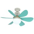 thumbnail image 3 of Lámpara de techo con ventilador Wdftyju 30W Azul, 3 of 7
