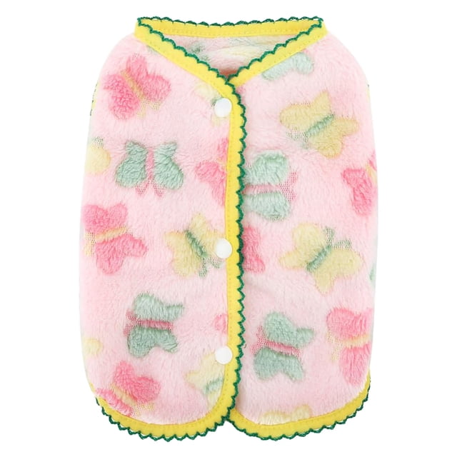 Pet Clothing Elegant Vest for Small Dogs and Cats – Pattern Sleeveless Back Button Down Puppy Sweater for Fall Winter