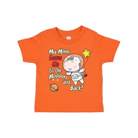 

Inktastic My Mimi Loves Me Cow Astronaut Gift Toddler Boy or Toddler Girl T-Shirt