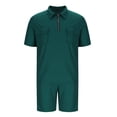 thumbnail image 6 of Mrmaere Men's V Neck Scrub Set Short Sleeve Pants 2 Piece Button Closure Stretchy Durable for Medical Work Army Green L, 6 of 6