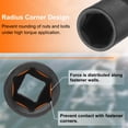 thumbnail image 4 of Uxcell Deep Impact Socket 3/8" Drive by 17mm Metric 6 Point Socket 30mm Long, 4 of 7