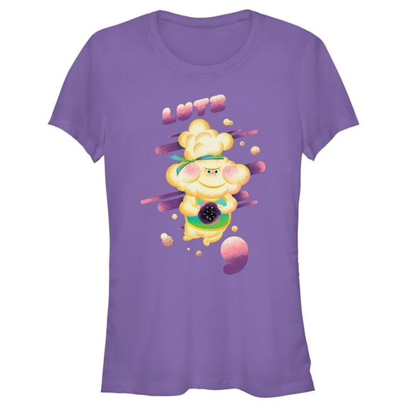 Junior's Elemental Lutz Poster Graphic Tee Purple Small