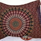 thumbnail image 1 of Colgante de pared tradicional hippie mandala, tapiz floral dorado para ropa de cama, tela colgante estampada, 1 of 5