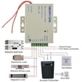 thumbnail image 3 of Timbre de puerta Yotijar 10 Teclas 1000 Usuarios huella digital Tarjeta EM cerradura de control de acceso, 3 of 10