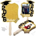 thumbnail image 4 of Sentmoon Graduation 24 Pack Class Of 2026 Graduation Fans with Handle Double Sided Grad Photo Props for Keepsake Gifts Graduation Party Supplies, 4 of 7