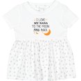 thumbnail image 3 of Inktastic I Love My Nana to the Moon and Back Girls Baby Dress, 3 of 5
