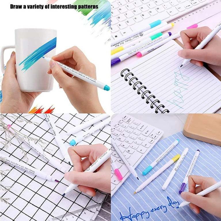 IKASEFU 4 Pieces Water-Soluble Pen for Quilting Sewing Eraseable Fabric  Markers Washable Fabric Marker Temporary Marking Pen for Canvas Shoes  T-Shirt