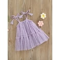 thumbnail image 3 of Franhais Infant Girl Sleeveless Dress with Mesh Adjustable Shoulder Straps Little Princess Summer Clothing, 3 of 7