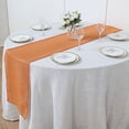 thumbnail image 2 of BalsaCircle 14" x 108" Orange Faux Burlap Linen Polyester Table Runner Party Events Decorations, 2 of 7