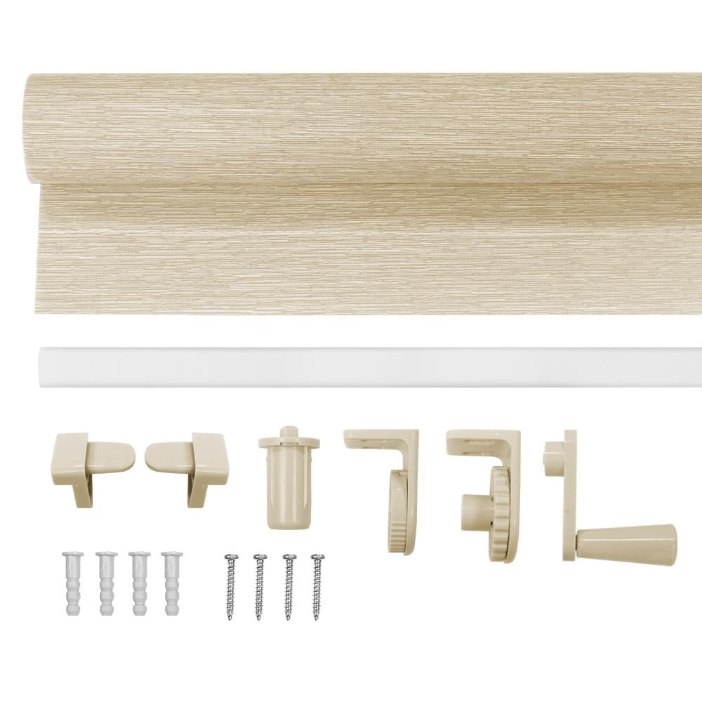 Lumi Light Filtering Cordless Slow Release Fabric Roller Shade 60" x72", Linen
