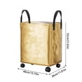 thumbnail image 3 of Rolling Storage Bag with Wheels, Foldable Laundry Hamper Organizer, Large Capacity Waterproof Fabric Storage Bin with Carry Handles for Clothes, Blankets, Dorm, 3 of 6