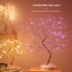 thumbnail image 5 of Luz de árbol de bonsái de mesa, USB o con pilas, lámpara de alambre de cobre de 108 LED, 5 of 8