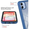 thumbnail image 5 of Case for Galaxy A04E,Galaxy A03 164mm Case,Slim Full-Body Rugged Stylish Protective Clear Back Hybrid 3-in-1 Case with Built-in Screen Protector Phone Case for Samsung Galaxy A04E 4G (Blue), 5 of 12