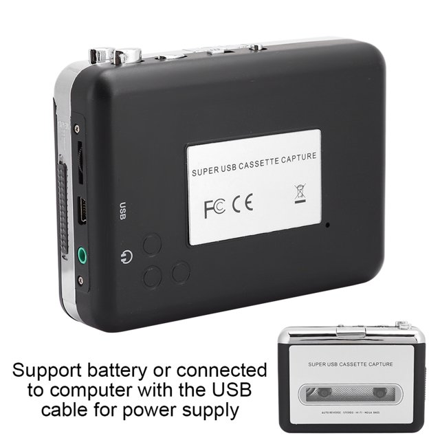 Cassette Player, Stereo Multifunction Tape Converter Portable Lightweight Exquisite for Windows2000/XP/Vista/Win7