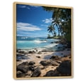 thumbnail image 2 of Designart "Tropical Paradise Beach Photo VI" Nautical & Beach Floater Framed Canvas Wall Art, 2 of 7