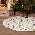thumbnail image 6 of Rateoe Sushi and Rolls Print Christmas Tree Skirt 36" for Xmas Holiday New Year Party Circle Tree Mat Ornaments Decoration, 6 of 7
