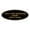 Black Gold, variant on Oval THIS IS YOUR WASHROOM PLEASE KEEP IT CLEAN Sign (Brushed Silver) - Small 2x5"