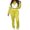 Yellow, variant on Unir Women Casual 2 Piece Sweatsuit, Brushed Polyester Color Block Zip Crop Top & Stretch Slim Jogger Pants Comfort Daily Outfit S-XXL True To Size