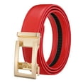 thumbnail image 6 of Daiosportswear Women's/Man's Automatic Leather Belt, No Holes Adjustable Design, Gold Buckle for Business & Casual Wear, 6 of 8