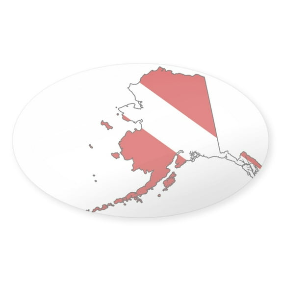 CafePress - Dive Alaska Sticker - Sticker (Oval)