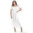 thumbnail image 1 of Vestido campesino Roman Fashion /Tallas Extras, 022 (Blanco) blanco EG, 1 of 5