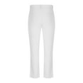thumbnail image 4 of Women's Straight Casual Work Pants With Solid Color Buttons Versatile Commuting Work Pants With Pockets (XL, White), 4 of 5